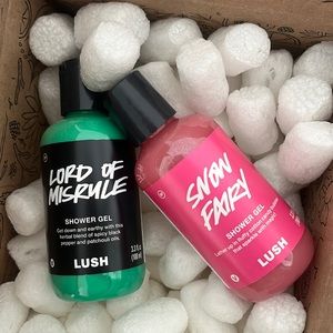 Lush Snow Fairy and Lord of Misrule Shower Gels